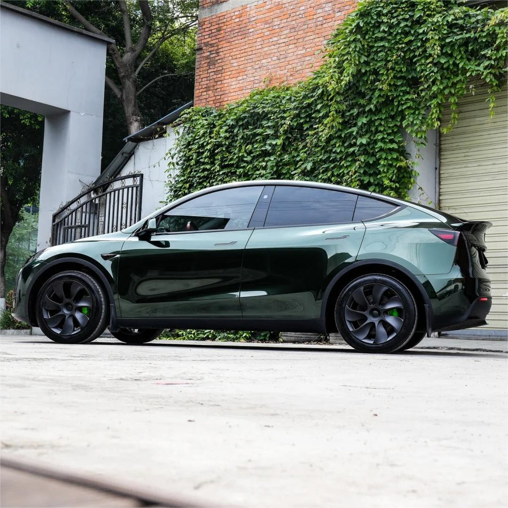 Glossy Paint Metalic Midnight Green Car Vinyl Wrap PET product image 9 - Veloro gloss vinyl wrap