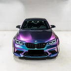 Gloss Metallic Chameleon Purple Blue Car Vinyl Wrap PET product image 7 - Veloro color shift vinyl wrap