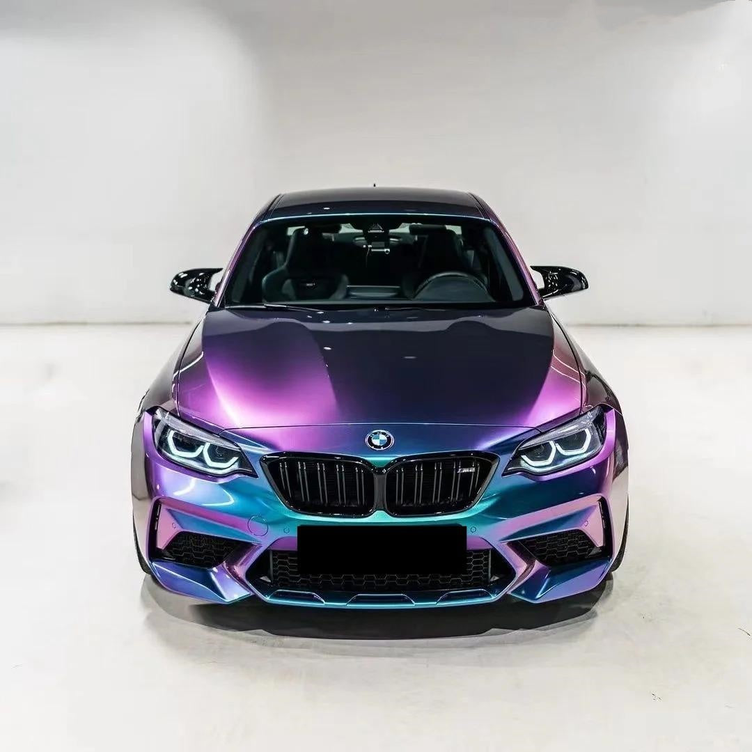 Gloss Metallic Chameleon Purple Blue Car Vinyl Wrap PET product image 7 - Veloro color shift vinyl wrap