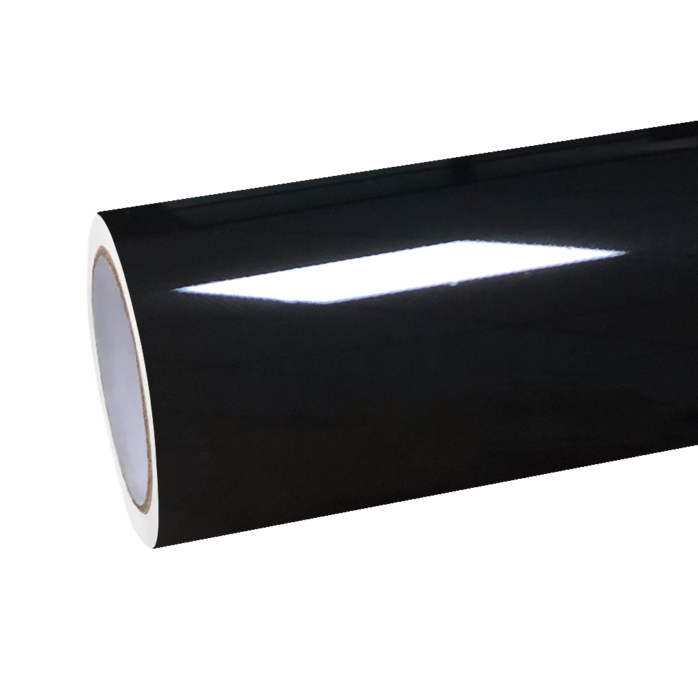 Gloss Self Healing Black Car Vinyl Wrap PET product image 2 - Veloro gloss vinyl wrap