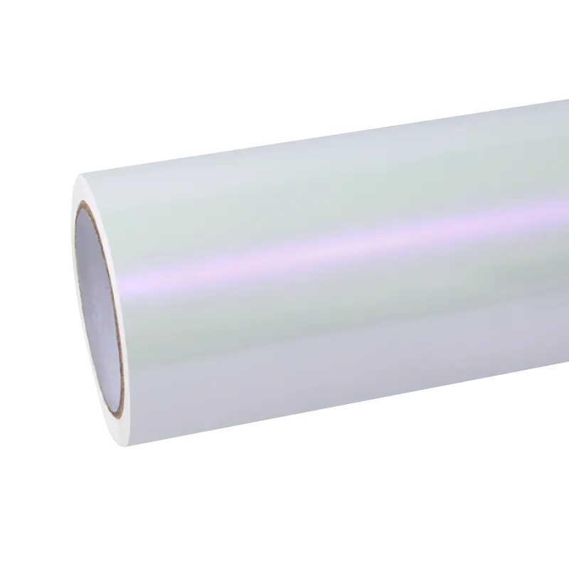 Gloss Chameleon Purple White Car Vinyl Wrap PET product image 2 - Veloro color shift vinyl wrap