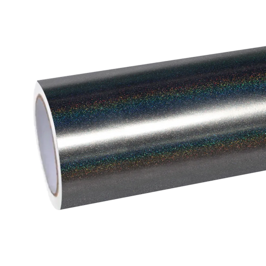 Matte Metallic Rainbow Laser Black Car Vinyl Wrap product image 2 - Veloro matte vinyl wrap