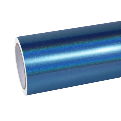 Gloss Metallic Rainbow Laser Blue Car Vinyl Wrap product image 2 - Veloro metallic vinyl wrap
