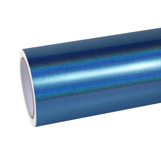 Gloss Metallic Rainbow Laser Blue Car Vinyl Wrap product image 2 - Veloro metallic vinyl wrap