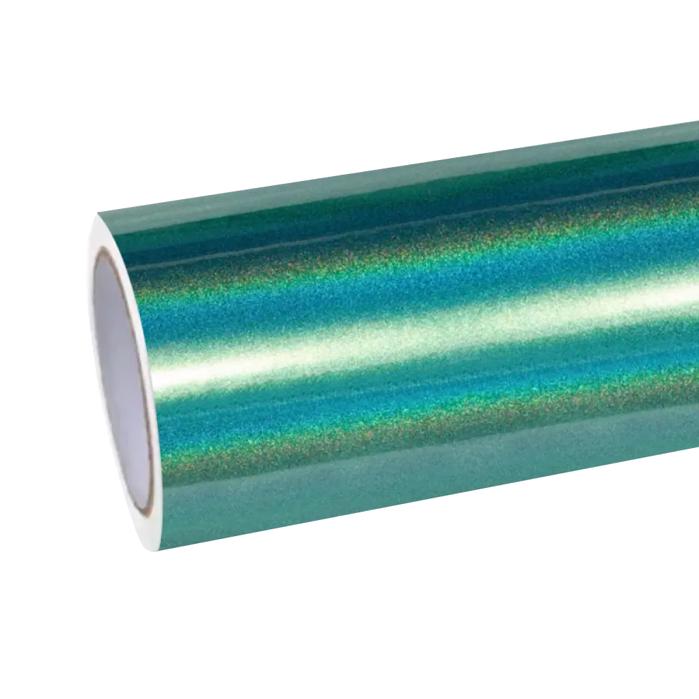 Gloss Metallic Rainbow Laser Green Vinyl Car Wrap product image 2 - Veloro metallic vinyl wrap