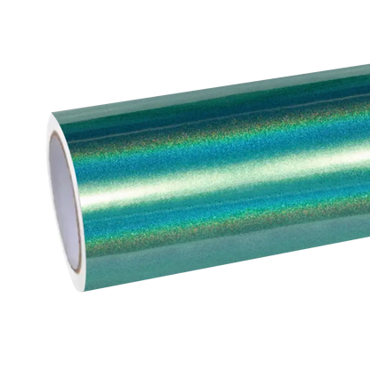 Gloss Metallic Rainbow Laser Green Vinyl Car Wrap product image 2 - Veloro metallic vinyl wrap