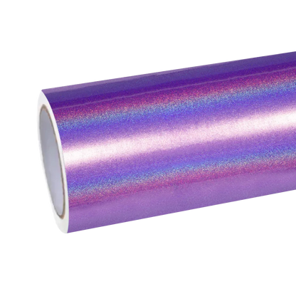 Gloss Metallic Rainbow Laser Purple Light Purple Car Vinyl Wrap product image 2 - Veloro metallic vinyl wrap