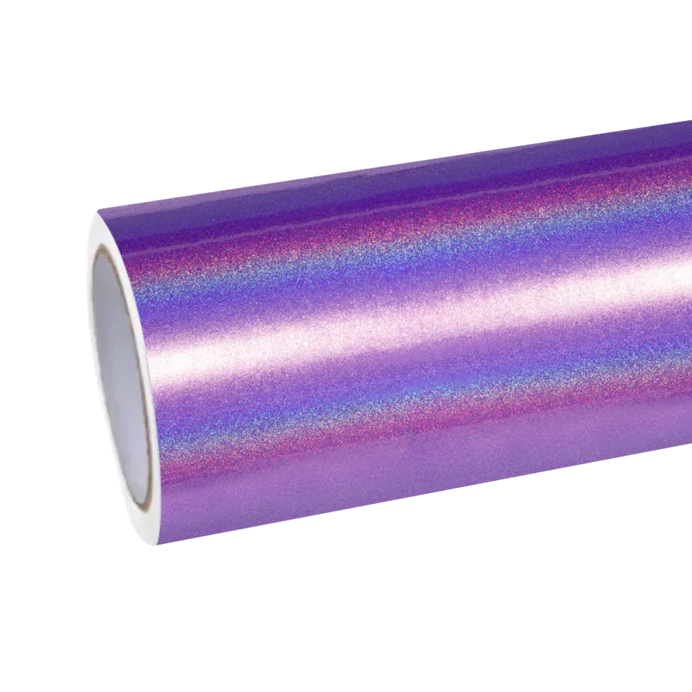 Gloss Metallic Rainbow Laser Purple Light Purple Car Vinyl Wrap product image 2 - Veloro metallic vinyl wrap