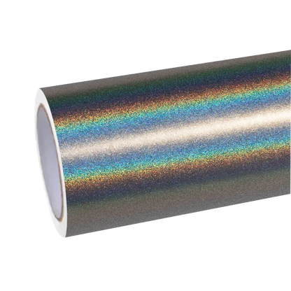 Matte Metallic Rainbow Laser Silver Car Vinyl Wrap product image 2 - Veloro matte vinyl wrap