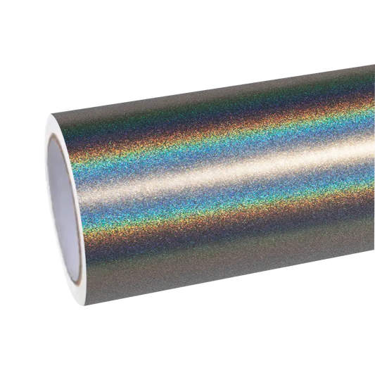 Matte Metallic Rainbow Laser Silver Car Vinyl Wrap product image 2 - Veloro matte vinyl wrap