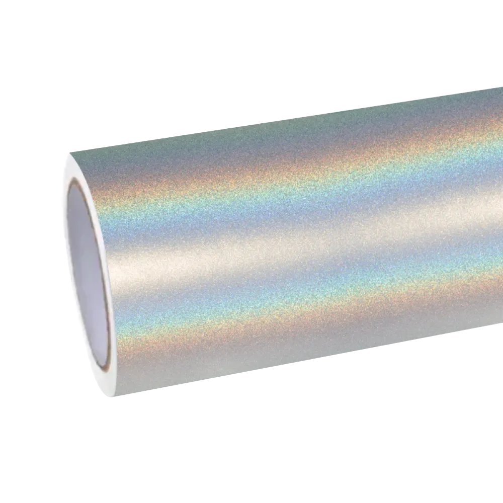 Matte Metallic Rainbow Laser White Car Vinyl Wrap PET product image 2 - Veloro matte vinyl wrap