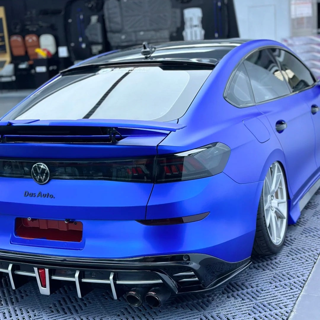 Satin Ceramic Blue Car Vinyl Wrap PET product image 6 - Veloro automotive vinyl wrap
