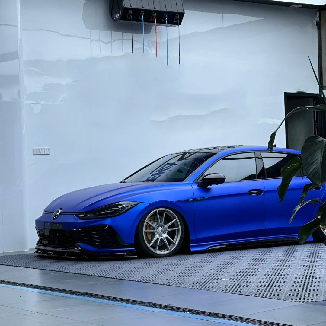 Satin Ceramic Blue Car Vinyl Wrap PET product image 8 - Veloro automotive vinyl wrap