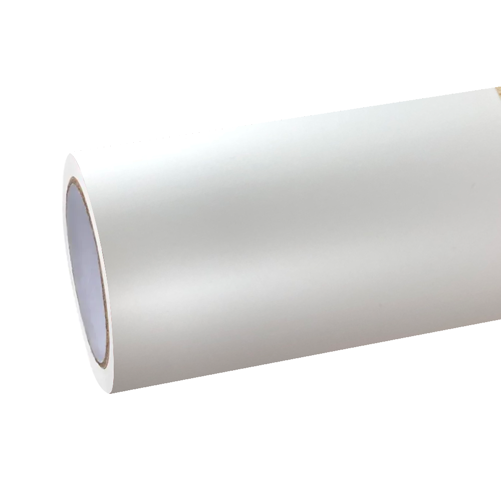Satin Ceramic Satin White Car Vinyl Wrap PET
