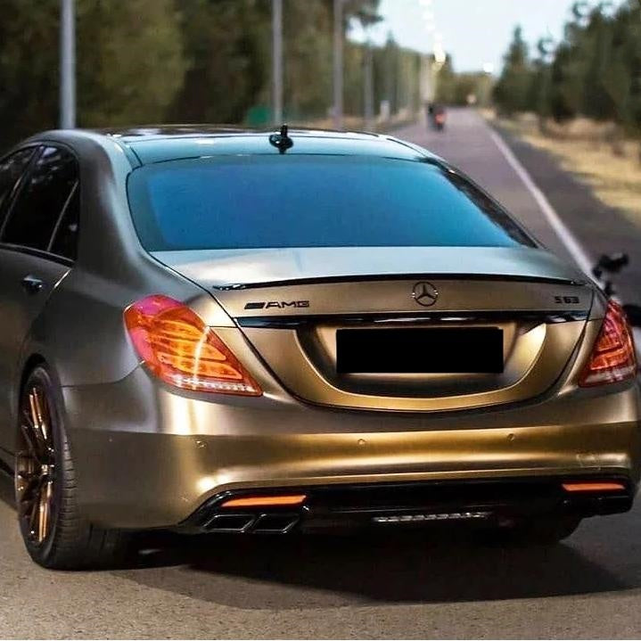 Satin Chrome Gold Brown Car Vinyl Wrap product image 6 - Veloro chrome vinyl wrap