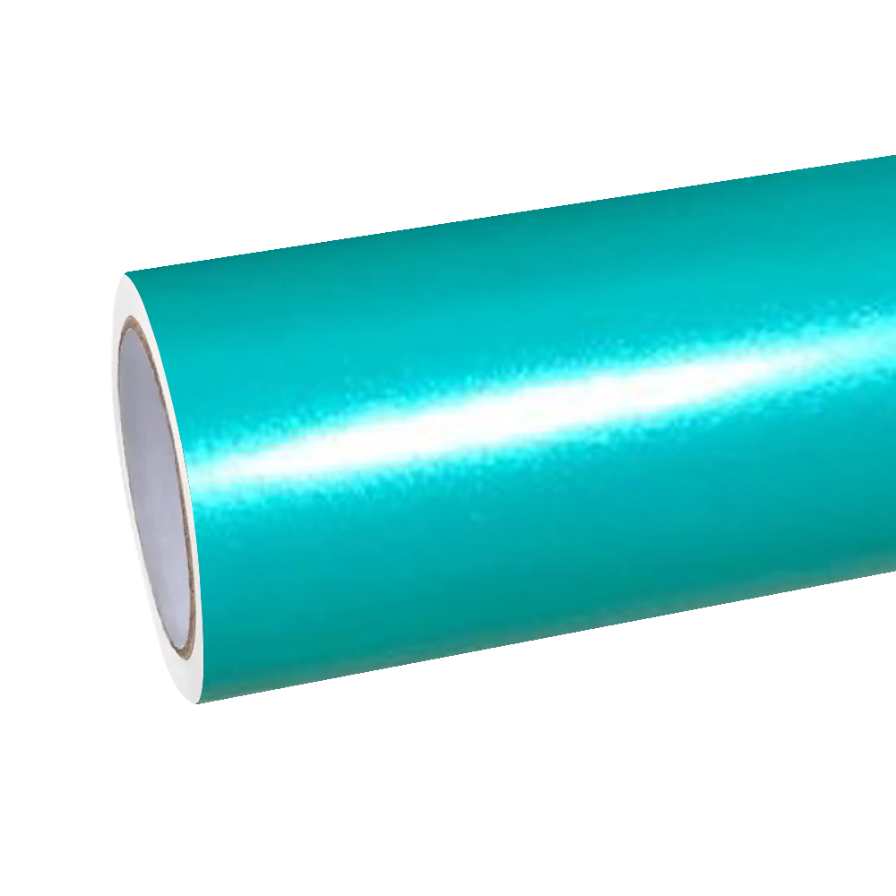 Satin Chrome Lake Green Car Vinyl Wrap