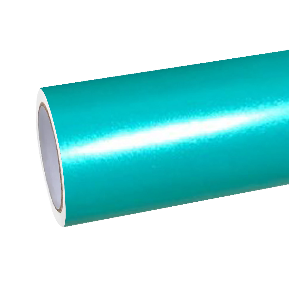 Satin Chrome Lake Green Car Vinyl Wrap