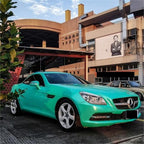 Satin Chrome Lake Green Car Vinyl Wrap product image 4 - Veloro chrome vinyl wrap