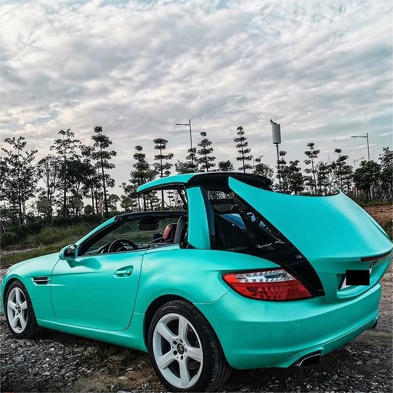 Satin Chrome Lake Green Car Vinyl Wrap product image 5 - Veloro chrome vinyl wrap