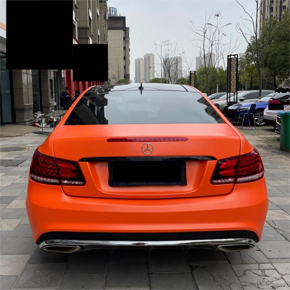 Satin Chrome Orange Car Vinyl Wrap product image 4 - Veloro chrome vinyl wrap