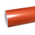 Satin Chrome Orange Car Vinyl Wrap