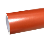 Satin Chrome Orange Car Vinyl Wrap