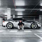 Matte Satin Chrome Silver Car Vinyl Wrap | Satin Chrome X Silver Car Wrap product image 12 - Veloro chrome vinyl wrap