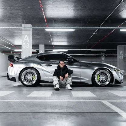 Matte Satin Chrome Silver Car Vinyl Wrap | Satin Chrome X Silver Car Wrap product image 12 - Veloro chrome vinyl wrap