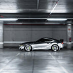 Matte Satin Chrome Silver Car Vinyl Wrap | Satin Chrome X Silver Car Wrap product image 15 - Veloro chrome vinyl wrap