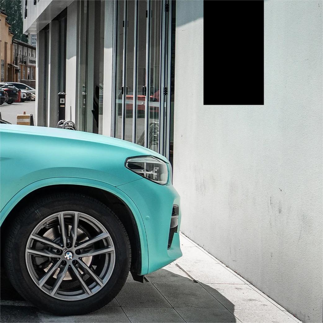 Satin Chrome Tiffany Blue Car Vinyl Wrap product image 6 - Veloro chrome vinyl wrap