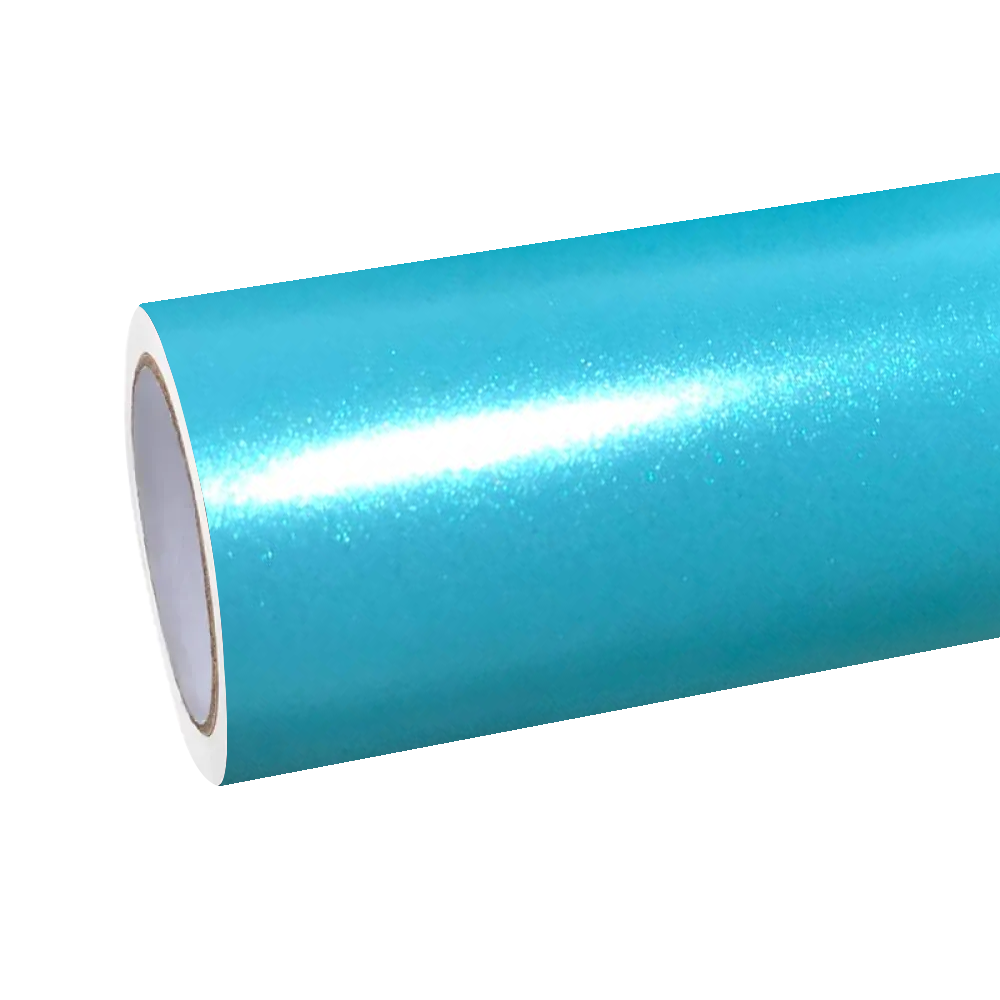 Satin Chrome Tiffany Blue Car Vinyl Wrap