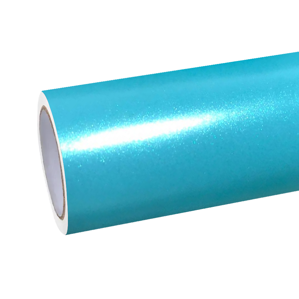 Satin Chrome Tiffany Blue Car Vinyl Wrap