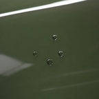 Close-up of Crystal Army Green gloss colored PPF surface texture | Veloro