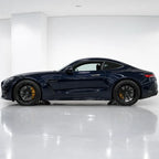 Crystal Sapphire Blue gloss colored PPF wrapped on a Mercedes-AMG GT side profile | Veloro