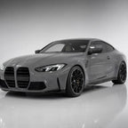 Dark Chalkn Grey gloss colored PPF wrapped on a BMW M4 | Veloro