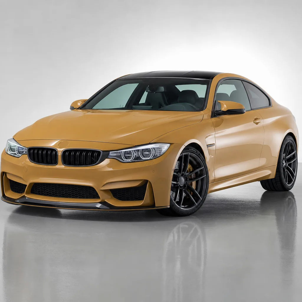 Desert Storm gloss colored PPF wrapped on a BMW M4 | Veloro