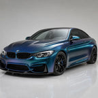 Diamond Aurora Green gloss colored PPF wrapped on a BMW M4 | Veloro