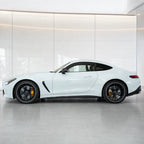 Diamond White Gold gloss colored PPF wrapped on a Mercedes-AMG GT side profile | Veloro