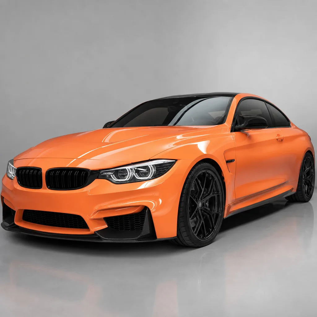 Flame Copper Brown gloss colored PPF wrapped on a BMW M4 | Veloro