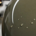 Close-up of Khaki Green PPF gloss colored PPF surface texture | Veloro