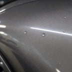 Close-up of Liquid Dark Silver gloss colored PPF surface texture | Veloro