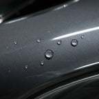 Close-up of Liquid Metallic Ebony Grey gloss colored PPF surface texture | Veloro