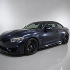 Metallic Antarctic Star Blue gloss colored PPF wrapped on a BMW M4 | Veloro