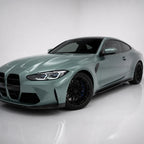 Metallic Aurora Green gloss colored PPF wrapped on a BMW M4 | Veloro