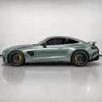 Metallic Aurora Green gloss colored PPF wrapped on a Mercedes-AMG GT side profile | Veloro