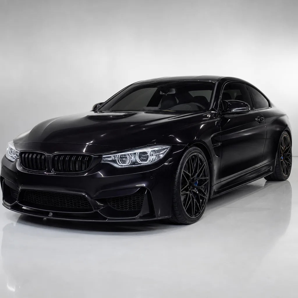 Metallic Black Cherry gloss colored PPF wrapped on a BMW M4 | Veloro