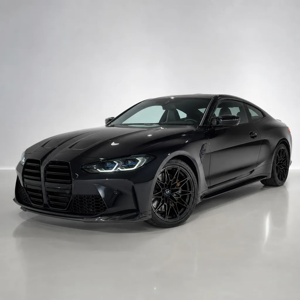Metallic BMW Diamond Graphite Grey gloss colored PPF wrapped on a BMW M4 | Veloro