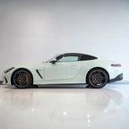 Metallic Chameleon White Purple gloss colored PPF wrapped on a Mercedes-AMG GT side profile | Veloro