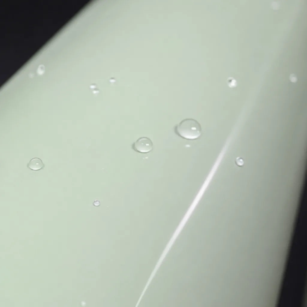 Close-up of Metallic Chameleon White Purple gloss colored PPF surface texture | Veloro