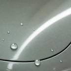 Close-up of Metallic Cream Grey gloss colored PPF surface texture | Veloro